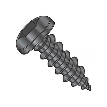 Usa Industrials Self-Drilling Screw, #10-16 x 5/8 in, Black Oxide Steel Pan Head Torx Drive BULK-SCRW-14355